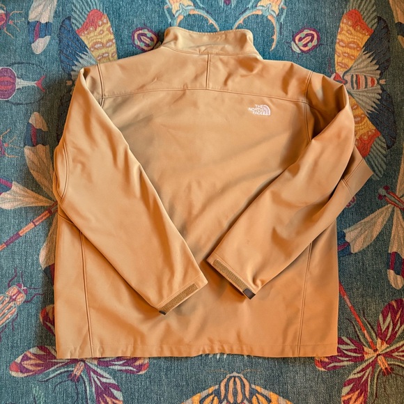 Men’s The North Face Apex Bionic jacket. Tan with orange/red details. - Picture 3 of 4